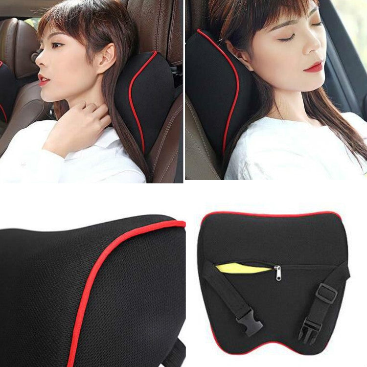 Car Headrest Pillow Neck Pillow Car Memory Foam Cervical Pillow Interior Supplies, Memory Foam Pillow(Black Red Edge), Memory Foam Pillow(Black Brown Edge), Memory Foam Pillow(Black White Edges), Memory Foam Pillow(Beige), Memory Foam Pillow(Light Brown)