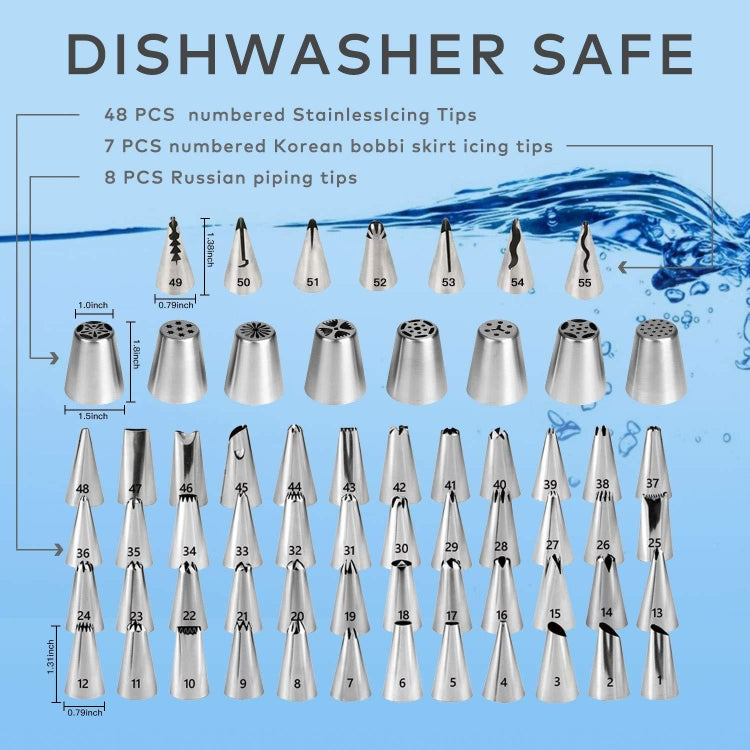 137 in 1 Cake Turntable Set Decorating Mouth Decorating Bag Baking Tool