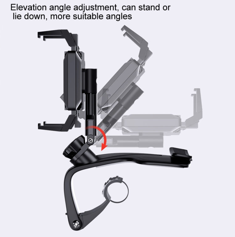 Versatile Car Mobile Phone Mount with 360-Degree Rotation and Hidden Stop Sign