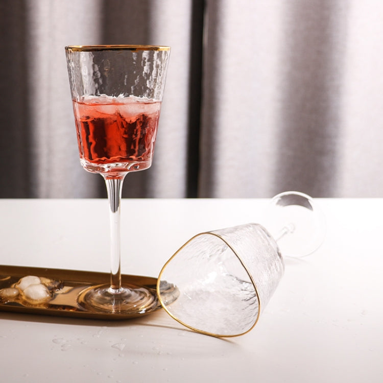 Hammered Phnom Penh Crystal Glass Goblet Wine Glass Glass Wine Glass