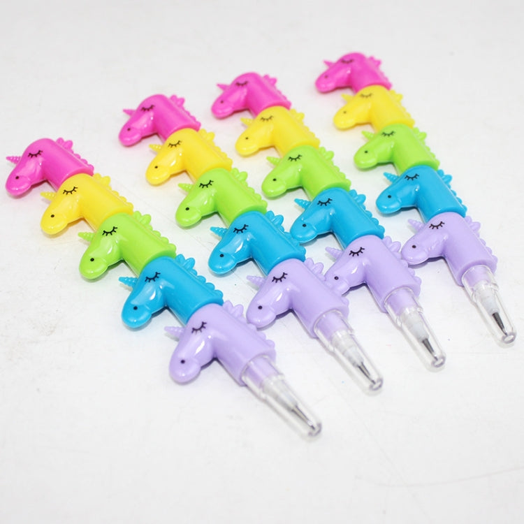 4pcs E19 Cute Cartoon Emoji Building Block Pencil Student Writing Pencil, Random Color Delivery