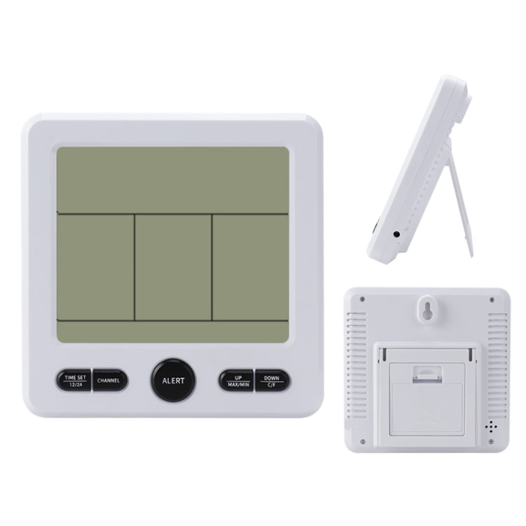 Three Dragged Multi-Function Wireless Thermometer And Hygrometer Indoor And Outdoor High-Precision Thermometer With Color Alarm
