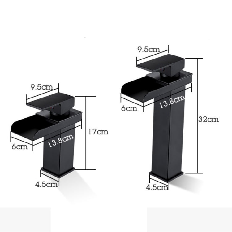 Bathroom Wide Mouth Faucet Square Sink Single Hole Basin Faucet