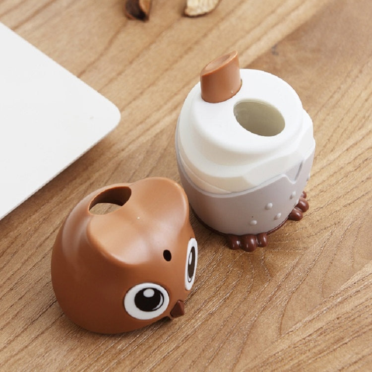 Plastic Owl Press Type Automatic Toothpick Box
