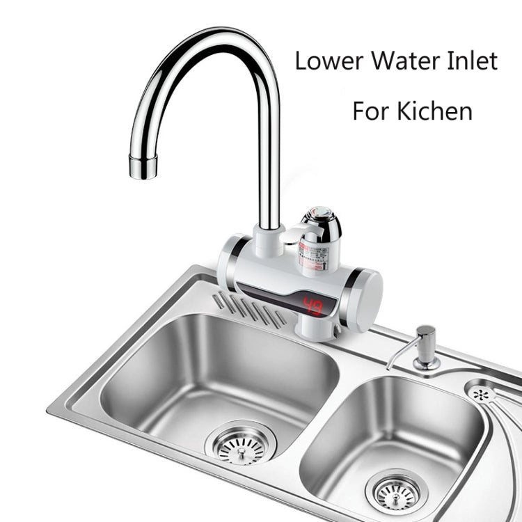Kitchen Instant Electric Hot Water Faucet Hot & Cold Water Heater EU Plug