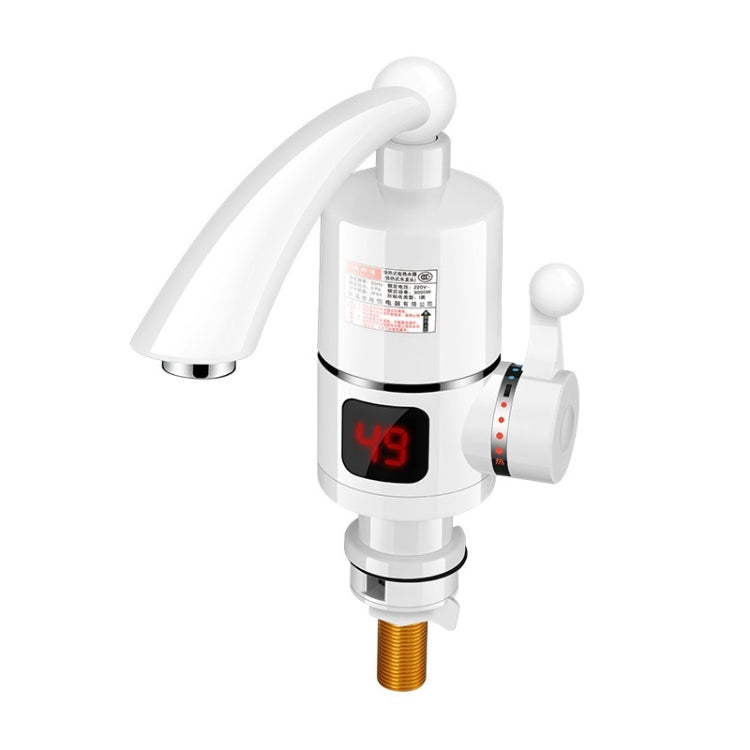 Digital Display Electric Heating Faucet Instant Hot Water Heater EU Plug