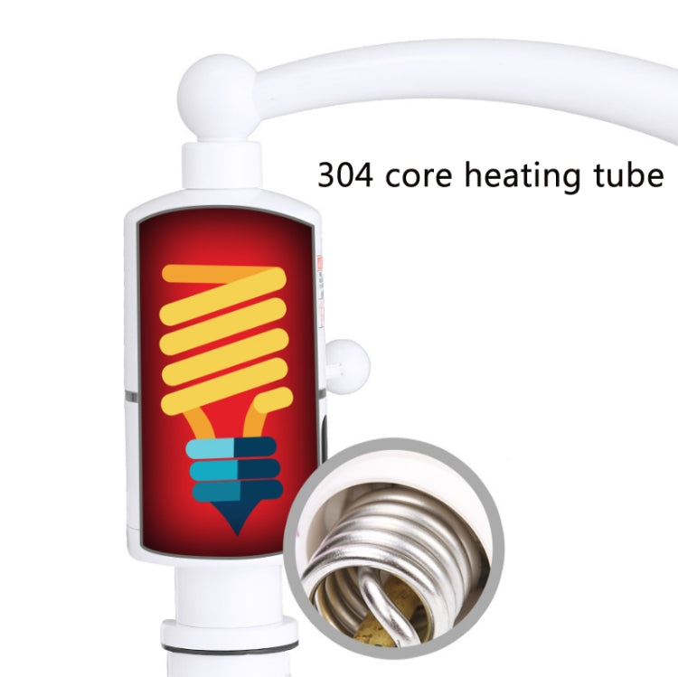 Digital Display Electric Heating Faucet Instant Hot Water Heater EU Plug