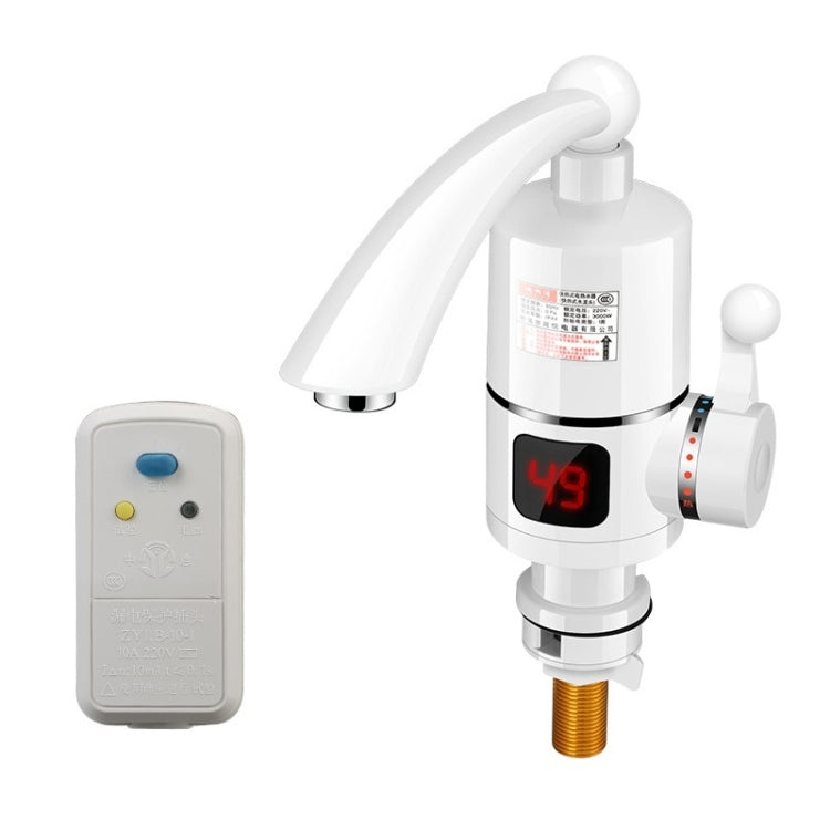 Digital Display Electric Heating Faucet Instant Hot Water Heater EU Plug