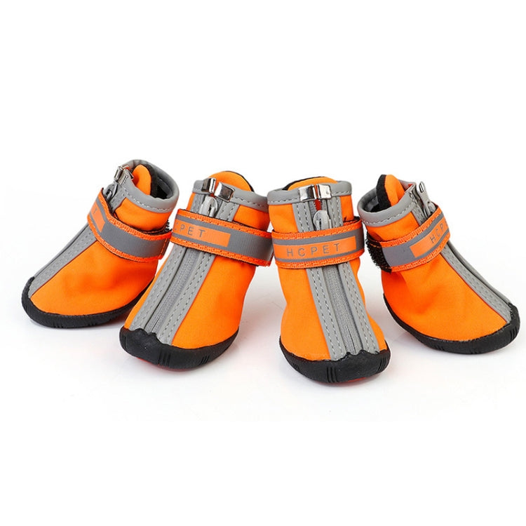 HCPET A1703 Pet Non-Slip Wear-Resistant Shoes Puppy Feet Cover, Number 3, Number 4