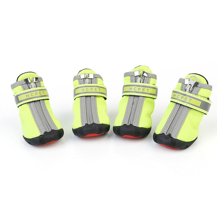 HCPET A1703 Pet Non-Slip Wear-Resistant Shoes Puppy Feet Cover, Number 3, Number 4