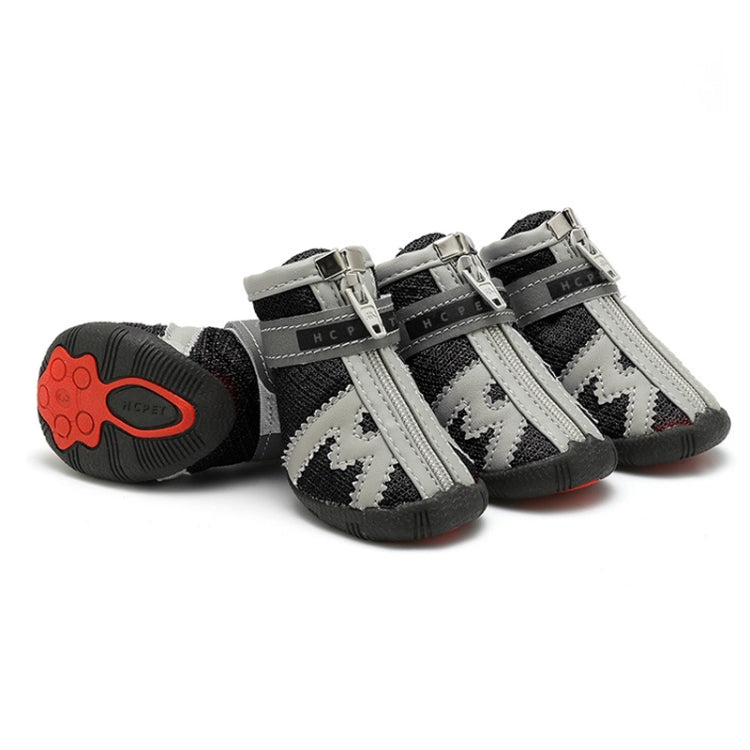 HCPET A1703 Pet Non-Slip Wear-Resistant Shoes Puppy Feet Cover, Number 5