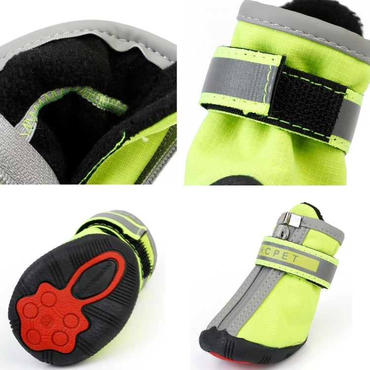HCPET A1703 Pet Non-Slip Wear-Resistant Shoes Puppy Feet Cover, Number 5