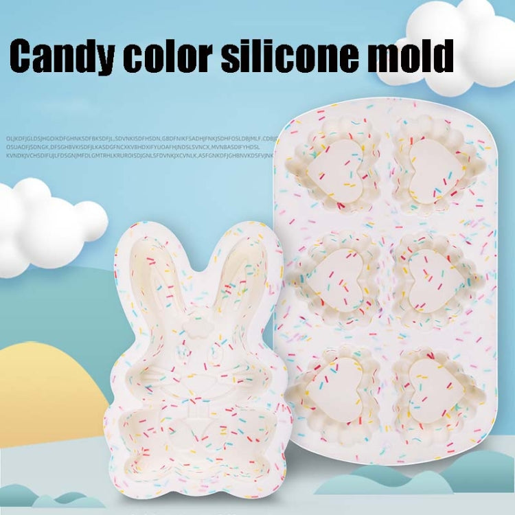 GW20035 DIY Candy Color Cartoon Silicone Cake Toast Ice Tray Mold