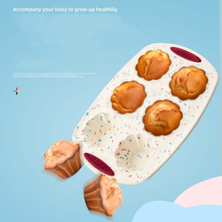 GW20035 DIY Candy Color Cartoon Silicone Cake Toast Ice Tray Mold