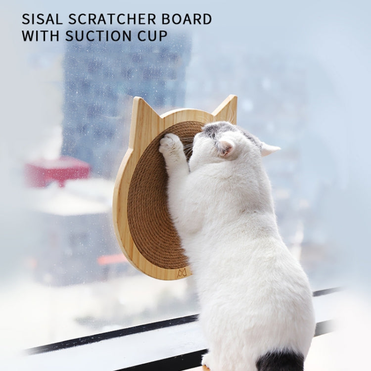 Handmade Sisal Solid Wood Durable Cat Grinding Claw Board Toy