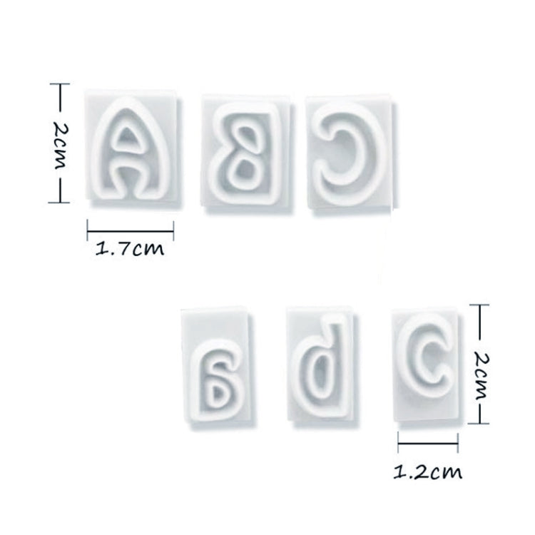 64 in 1 Plastic English Alphabet Symbol Cake Biscuit Mold Set