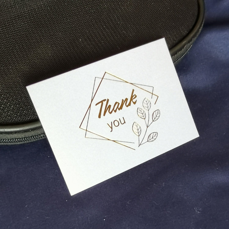 150 PCS Wedding Blessing Card Thank You Message Gift Decoration Card Bronzing Flower Greeting Card