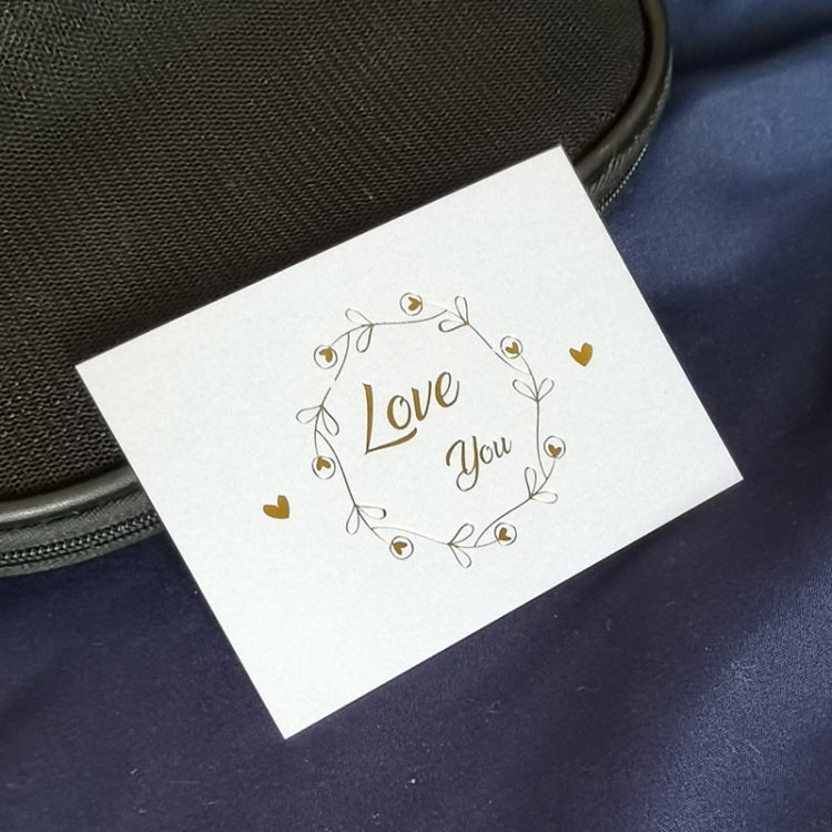 150 PCS Wedding Blessing Card Thank You Message Gift Decoration Card Bronzing Flower Greeting Card
