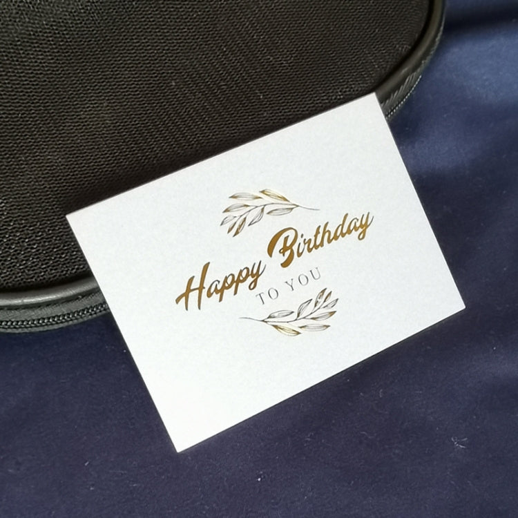 150 PCS Wedding Blessing Card Thank You Message Gift Decoration Card Bronzing Flower Greeting Card