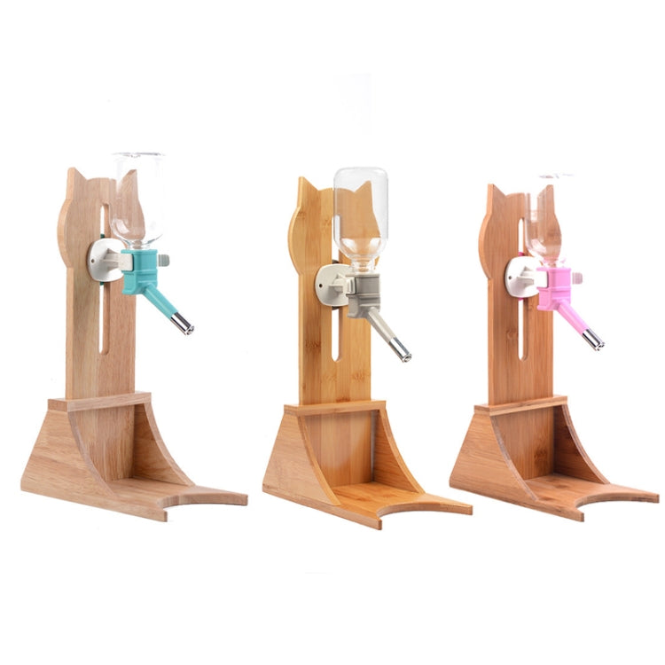 Pet Waterer Solid Wood Frame Hanging Water Bottle, Random Color Delivery