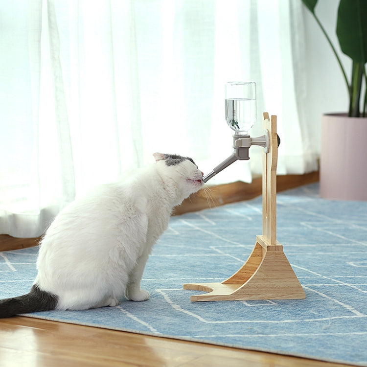 Pet Waterer Solid Wood Frame Hanging Water Bottle, Random Color Delivery