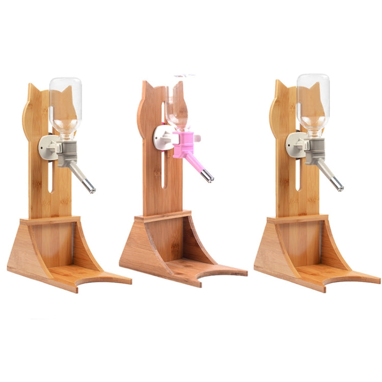 Pet Waterer Solid Wood Frame Hanging Water Bottle, Random Color Delivery