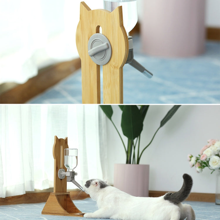 Pet Waterer Solid Wood Frame Hanging Water Bottle, Random Color Delivery