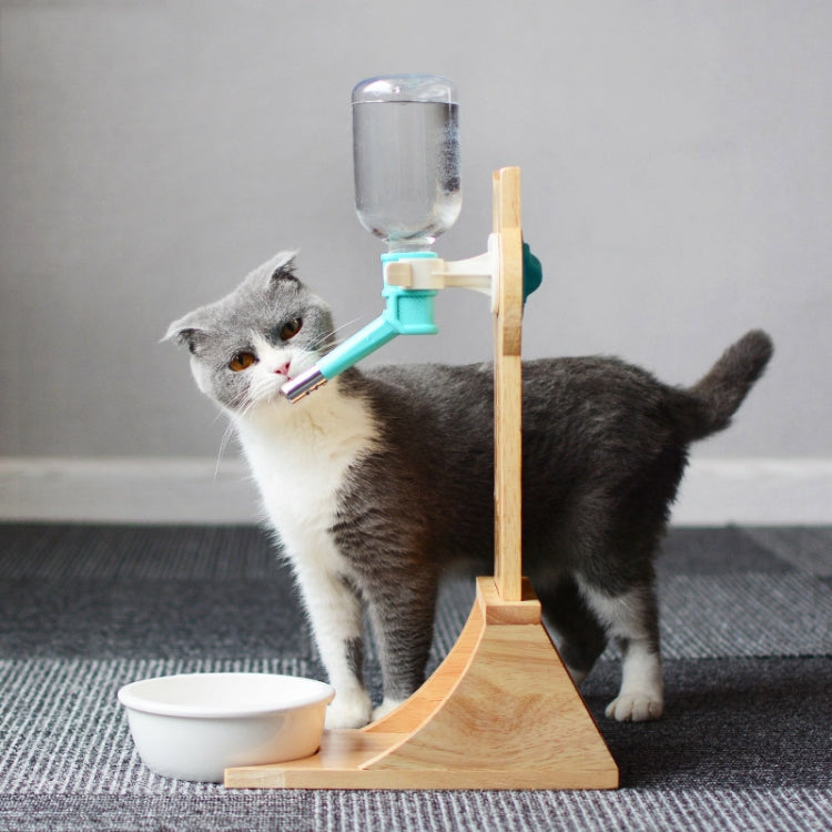 Pet Waterer Solid Wood Frame Hanging Water Bottle, Random Color Delivery