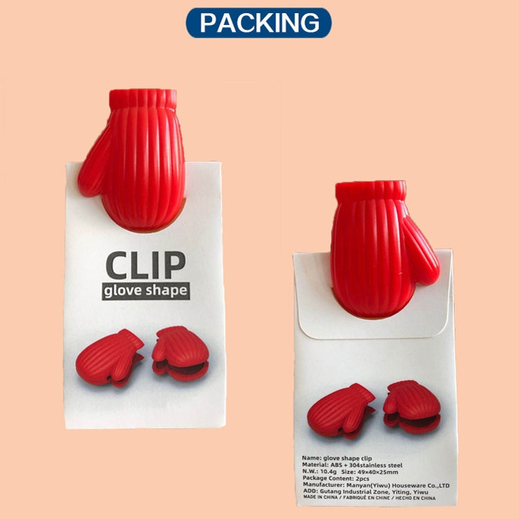 3Glove Shape Food Bag Holder Plastic Bag Sealing Clip Snack Sealing Clip