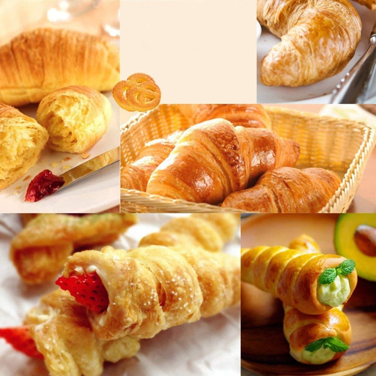 17 in 1 Ice Cream Crispy Mold Set Stainless Steel Conical Roller Croissant Tool