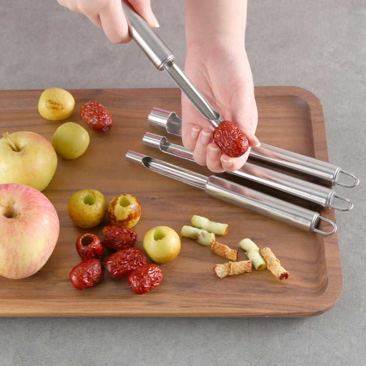 3 PCS Kitchen Stainless Steel Thickened Hawthorn And Red Dates Corer