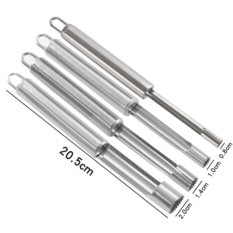 3 PCS Kitchen Stainless Steel Thickened Hawthorn And Red Dates Corer