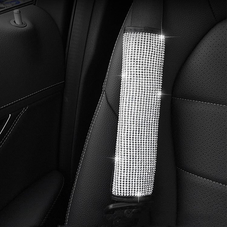 Luxury Rhinestone Car Interior Sleeves – 2 Piece Plush Protective Set