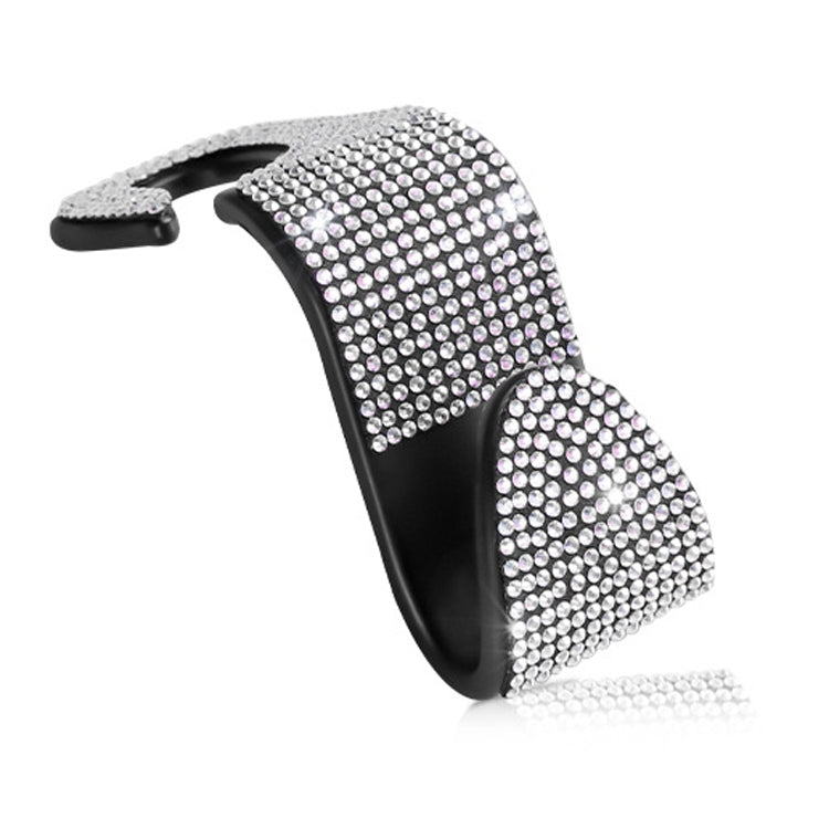 Elegant Diamond-Studded Multi-Purpose Car Seat Hooks - 3 Pack
