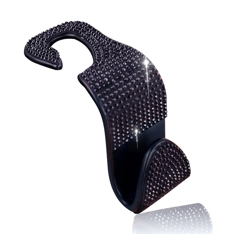 Elegant Diamond-Studded Multi-Purpose Car Seat Hooks - 3 Pack