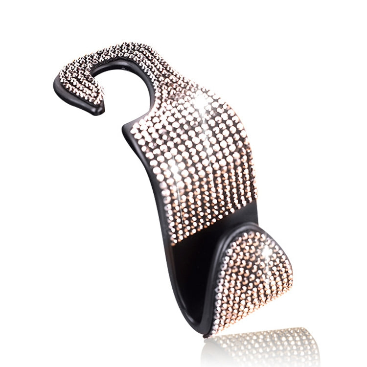 Elegant Diamond-Studded Multi-Purpose Car Seat Hooks - 3 Pack
