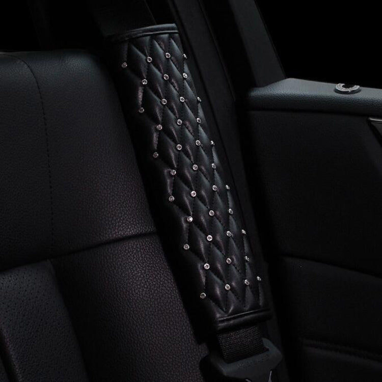 Diamond Elegance Microfiber Leather Car Interior Cover