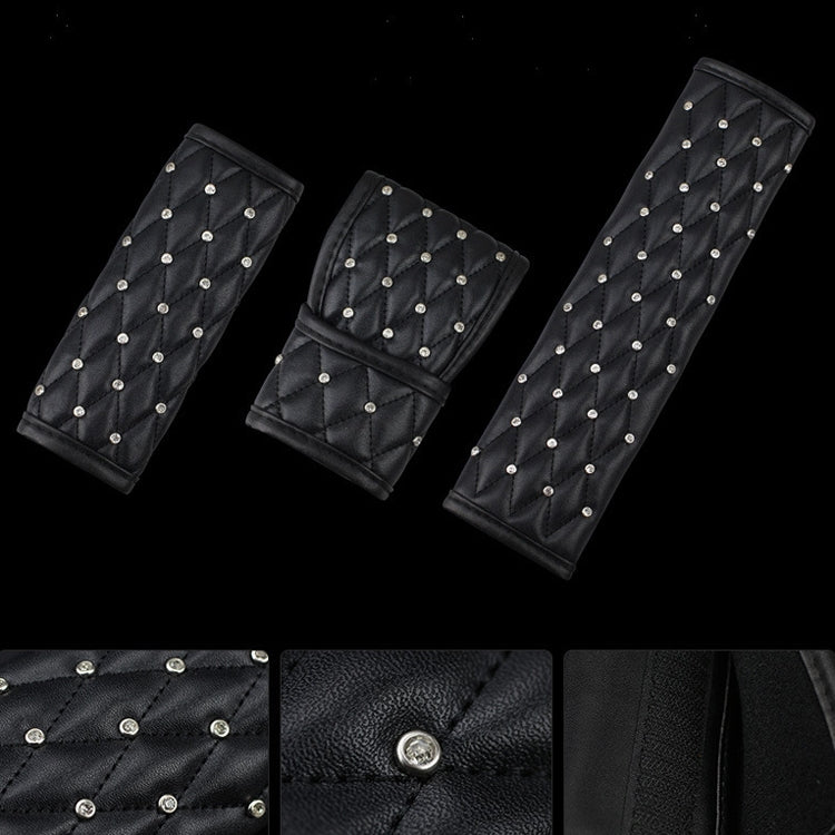 Diamond Elegance Microfiber Leather Car Interior Cover