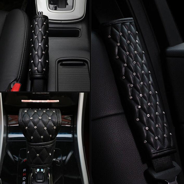 Diamond Elegance Microfiber Leather Car Interior Cover