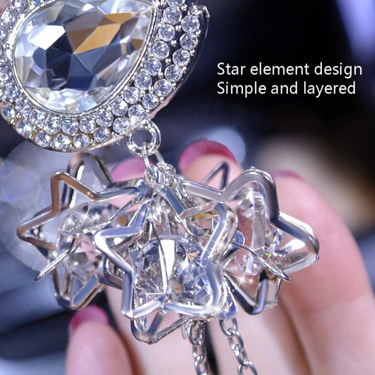 Elegant Crystal Swan Pendant for Car Rearview Mirror Decor