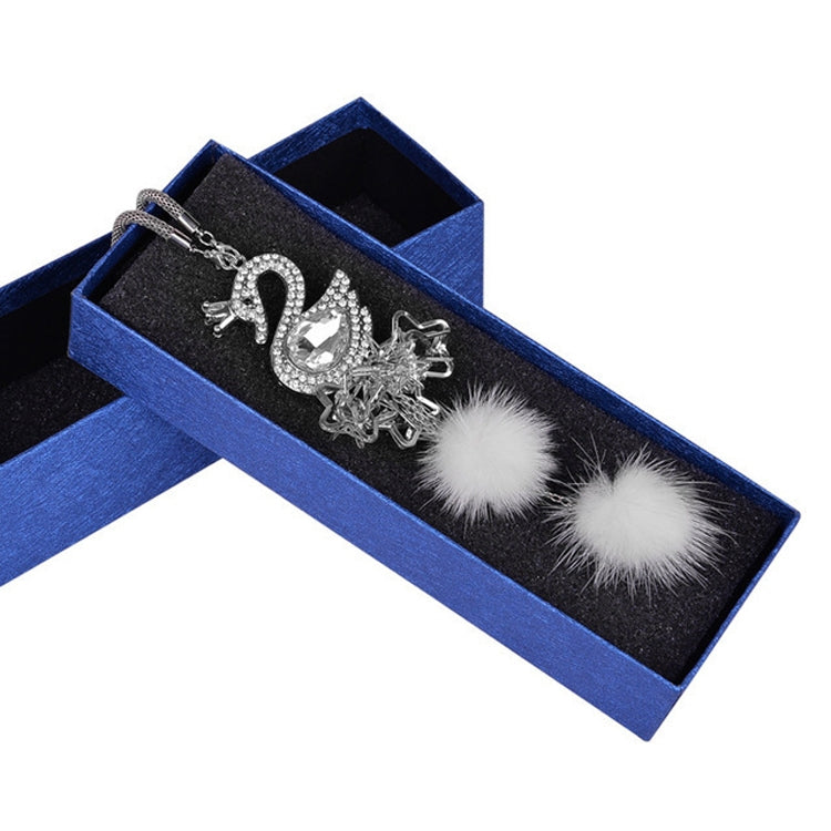 Elegant Crystal Swan Pendant for Car Rearview Mirror Decor