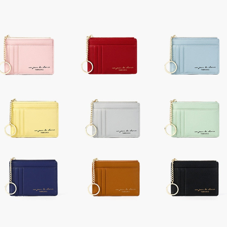928801 Zipper Ladies Coin Purse Mini Keychain Multi-Card Card Holder