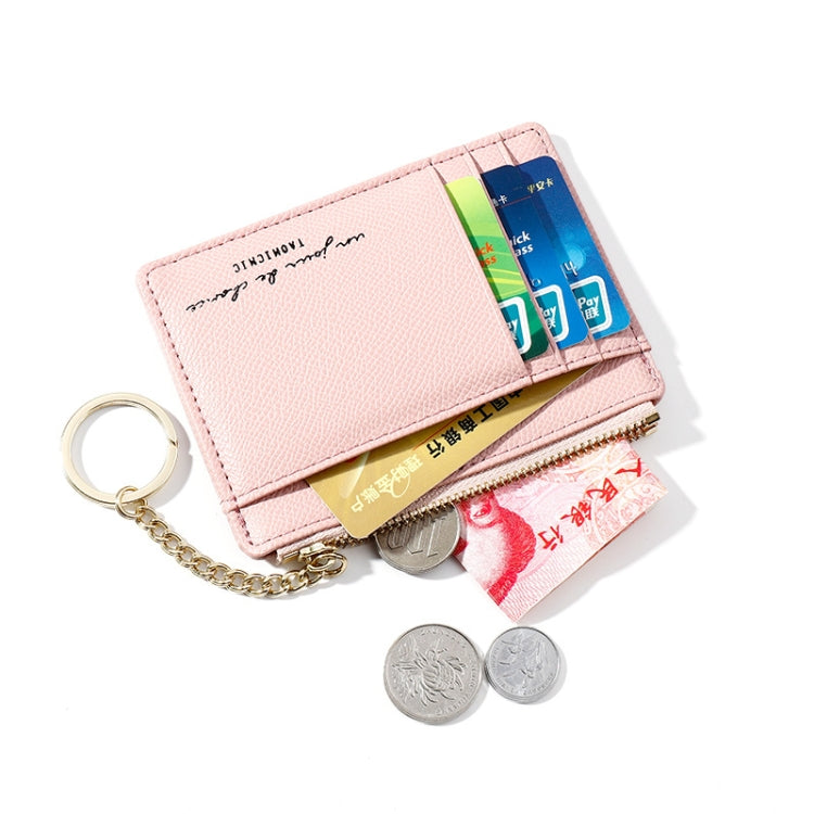 928801 Zipper Ladies Coin Purse Mini Keychain Multi-Card Card Holder