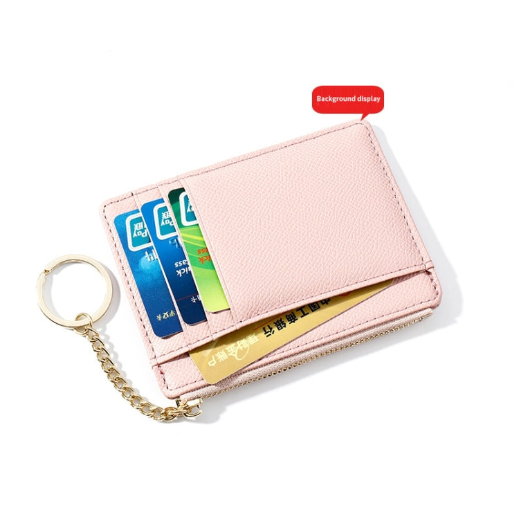 928801 Zipper Ladies Coin Purse Mini Keychain Multi-Card Card Holder