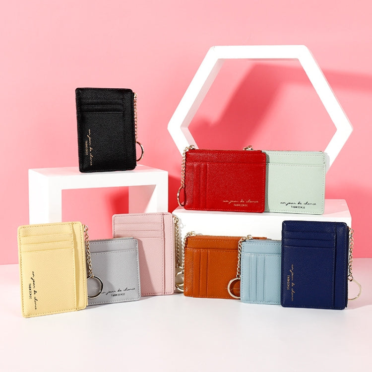928801 Zipper Ladies Coin Purse Mini Keychain Multi-Card Card Holder