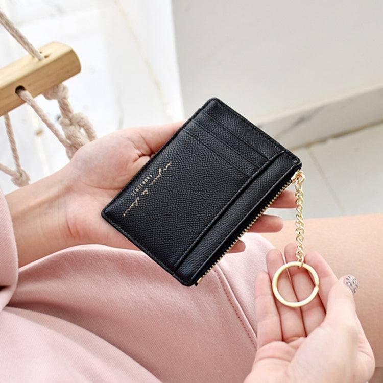 928801 Zipper Ladies Coin Purse Mini Keychain Multi-Card Card Holder