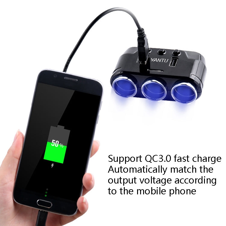 YANTU B39 Cigarette Lighters Cars Multifunctional Usb Fast Charging Car Charger, Wired Non-voltage, Wired Voltage, Wireless Non-voltage, Wireless Voltage, Wireless Qualcomm Non-Voltage, Wireless Qualcomm Voltage, Wireless High-power Non-voltage