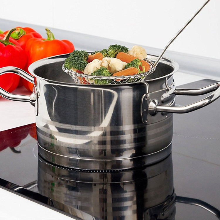 304 Stainless Steel Wire Mesh Fishing Practical Colander Durable Fried Cooking Fishing Fence