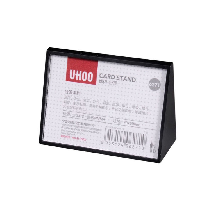 Acrylic Triangle Price Tag Student Desk Seat Board, Size: 10x7cm (Black)