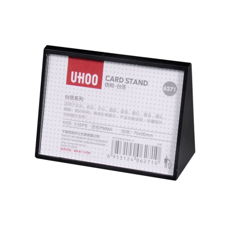 Acrylic Triangle Price Tag Student Desk Seat Board, Size: 10x7cm (Black)